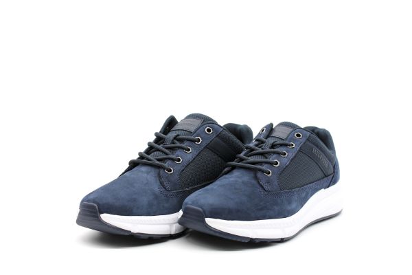 Ανδρικά Δερμάτινα Sneakers Navy Μπλε Tommy Hilfiger FM0FM05187-DW5