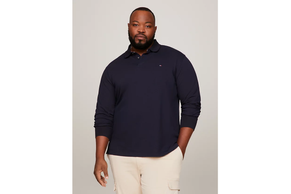 Ανδρικό Plus Size 1985 Μακρυμάνικο Polo Navy Μπλε Tommy Hilfiger MW0MW34102-DW5