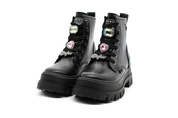 Γυναικεία Aspha RLD Ice Μποτάκια Μαύρα Buffalo BUF1622507-BLACK