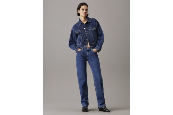 Γυναικείο Straight Τζιν Navy Μπλε Calvin Klein J20J224001-1A4