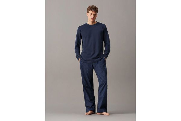 Ανδρικό Σετ Πυτζάμας Navy Μπλε Calvin Klein 000NM2751E-SX4