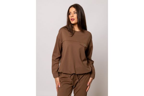 Γυναικείο Dahna Φούτερ Καφέ Heavy Tools T02002-CEDAR