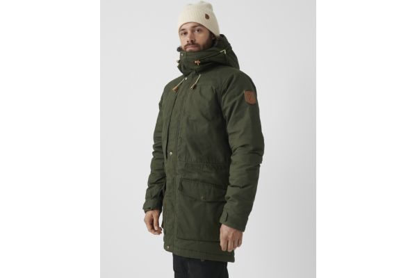 Ανδρικό Singi Wool Padded Παρκά Πράσινο Fjallraven 81919-662 DEEP FOREST