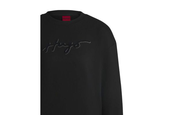 Γυναικείο Easy Crew_5 Φούτερ Μαύρο Hugo 50528579-001
