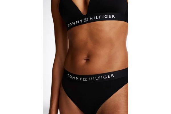 Γυναικείο Στρινγκ Μαύρο Tommy Hilfiger UW0UW05510-BDS