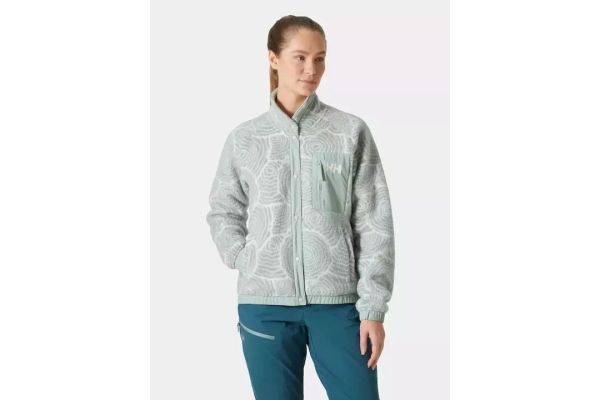 Γυναικεία Imperial Printed Pile Snap Ζακέτα Μέντα Helly Hansen 63373-462