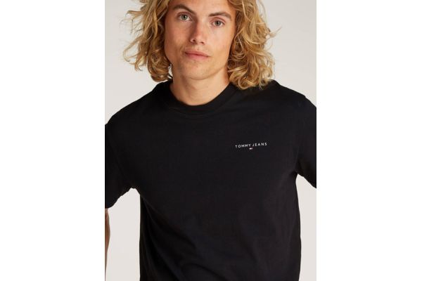 Ανδρικό T-shirt Μαύρο Tommy Jeans DM0DM21188-BDS