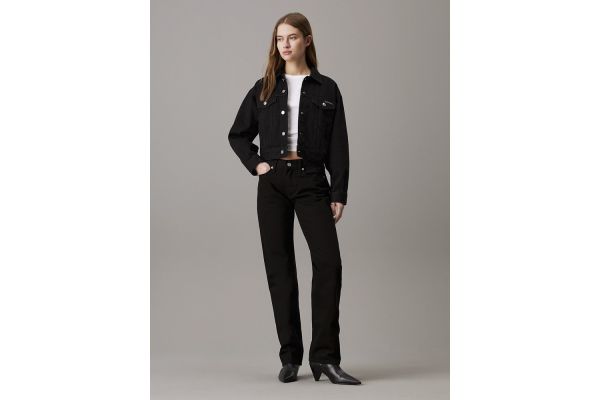 Γυναικείο Straight Τζιν Μαύρο Calvin Klein J20J223999-1BY