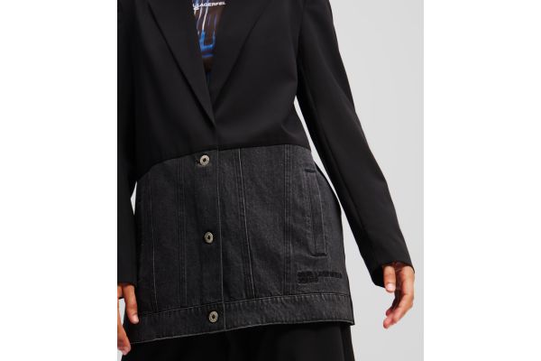 Γυναικείο Σακάκι Μαύρο Karl Lagerfeld Jeans A1W14021-999 BLACK