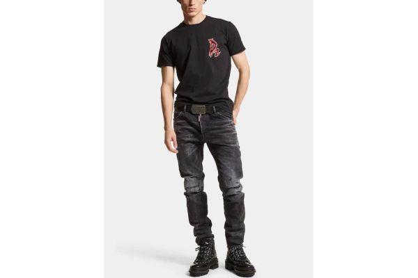 Ανδρικό Cool Guy Τζιν Μαύρο Dsquared2 S74LB1562D30009-900