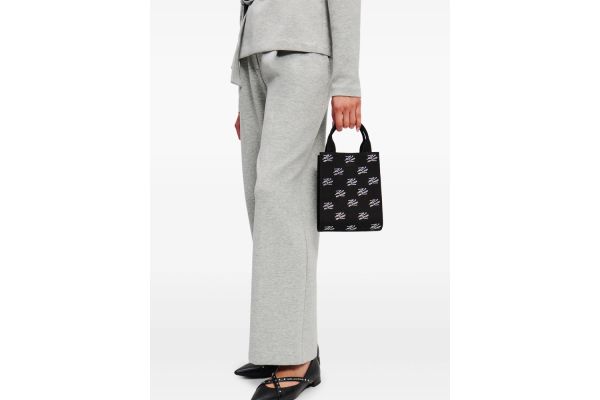 Γυναικεία K/Autograph Square Tote Τσάντα Μαύρη Karl Lagerfeld A1W50026-1RC BLACK EMBELLISHM