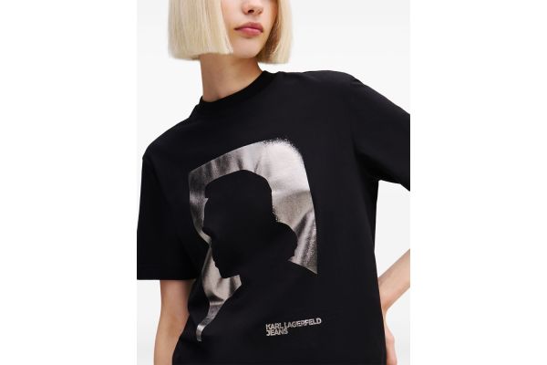 Γυναικείο T-shirt Μαύρο Karl Lagerfeld Jeans A1W17032-999 BLACK