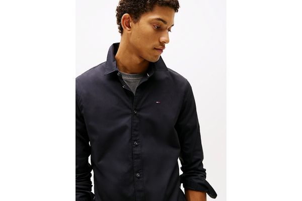 Ανδρικό Πουκάμισο Μαύρο Tommy Jeans DM0DM04405-078
