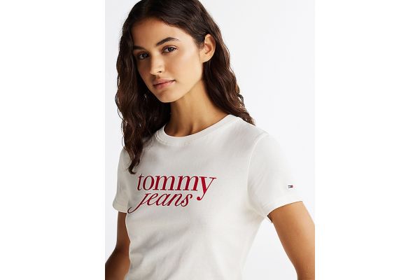 Γυναικείο T-shirt Λευκό Tommy Jeans DW0DW19447-YBL