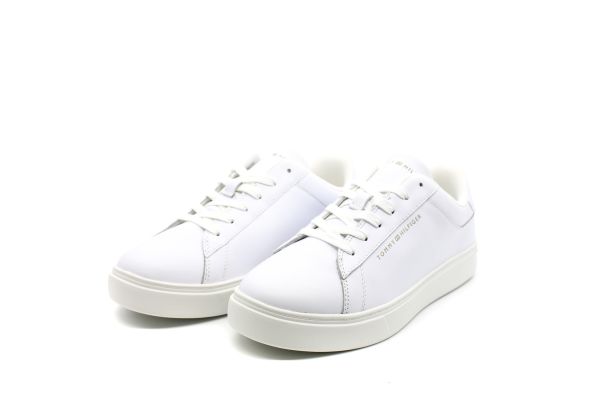 Γυναικεία Δερμάτινα Essential Sneakers Λευκά Tommy Hilfiger FW0FW08320-YBS