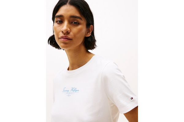 Γυναικείο T-shirt Λευκό Tommy Hilfiger WW0WW45428-YBL