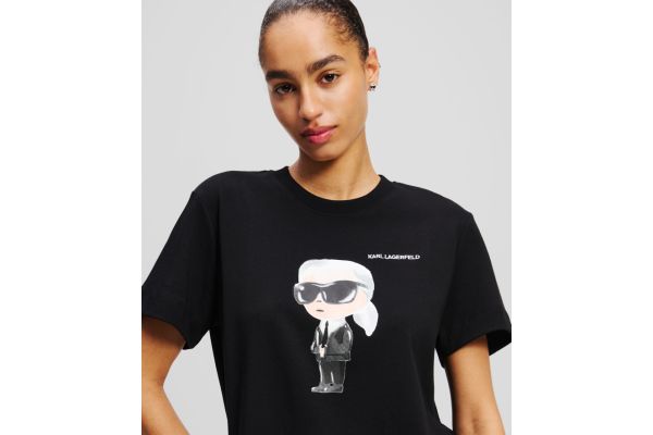 Γυναικείο Ikon Aquarelle K T-shirt Μαύρο Karl Lagerfeld A1W17130-999 Black