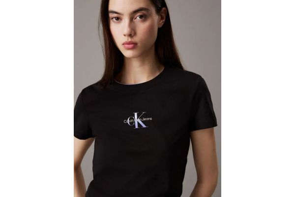 Γυναικείο Slim T-shirt Μαύρο Calvin Klein J20J225252-BEH