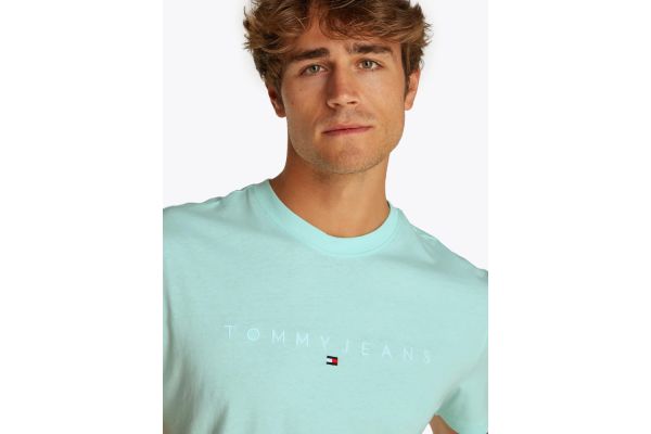 Ανδρικό T-shirt Μέντα Tommy Jeans DM0DM20744-L6V