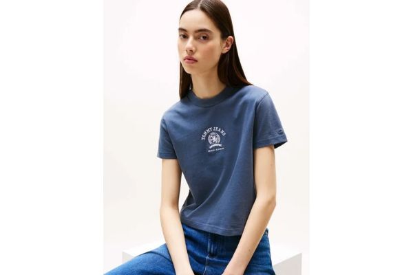Γυναικείο Varsity Crest T-shirt Navy Μπλε Tommy Jeans DW0DW20317-C1G