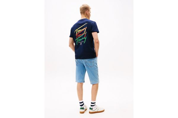 Ανδρικό T-shirt Navy Μπλε Tommy Jeans DM0DM20771-C1G