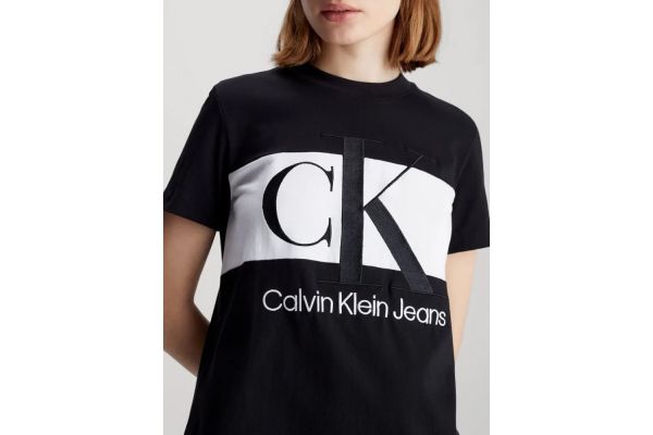 Γυναικείο Κοντομάνικο Φόρεμα Μαύρο Calvin Klein J20J218862-BEH