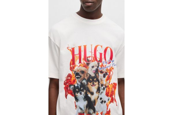 Ανδρικό Dugie T-Shirt Λευκό Hugo 50538259-102