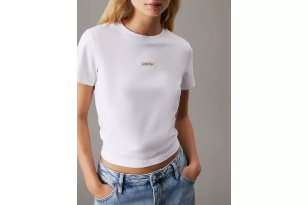 Γυναικείο Institutional Baby T-shirt Λευκό Calvin Klein J20J225524-YAA