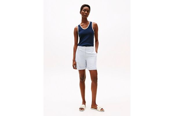 Γυναικείο Σορτς Γαλάζιο Tommy Hilfiger WW0WW42457-C1O
