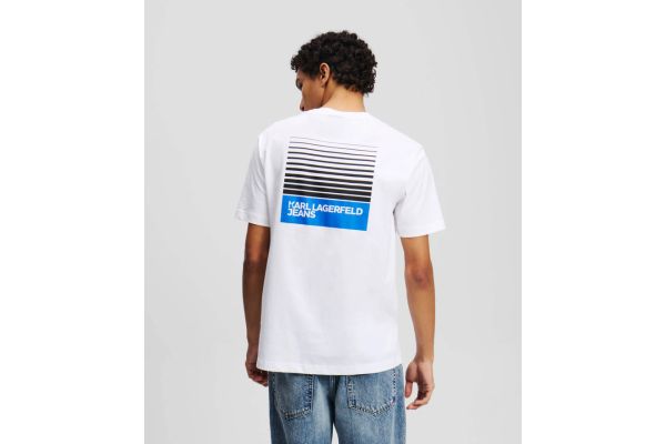 Ανδρικό T-shirt Λευκό Karl Lagerfeld Jeans A2M17041-100 WHITE