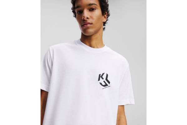 Ανδρικό Monogram T-shirt Λευκό Karl Lagerfeld Jeans A2M17072-100 WHITE