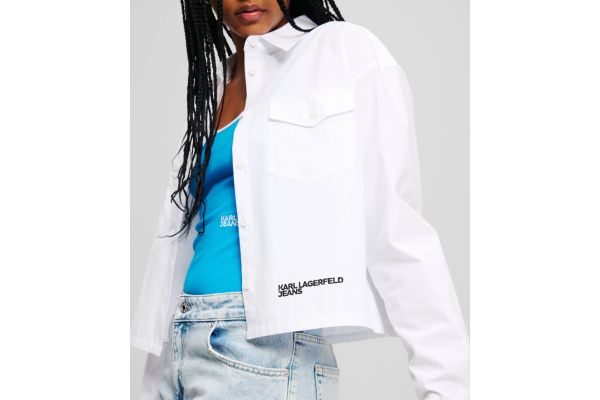 Γυναικείο Πουκάμισο Λευκό Karl Lagerfeld Jeans A2W11027-100 WHITE